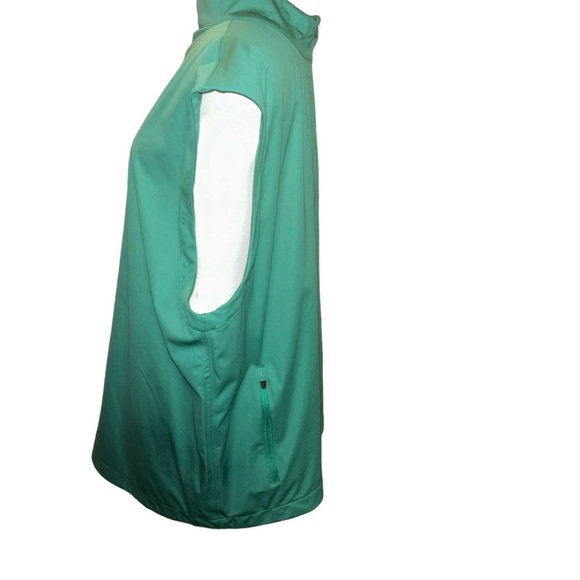 Men Masters tech quarter zip green golf vest size XL - Picture 3 of 7